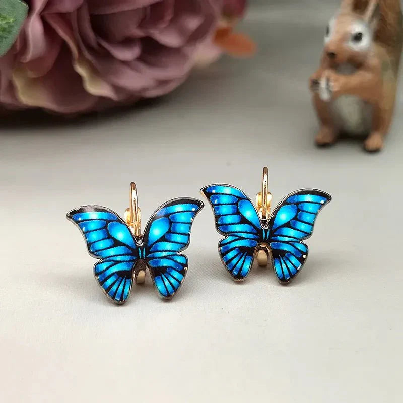 Image of an earring - Butterfly Earrings - Premium - Hypoallergenic Alloy by Earthy Origin